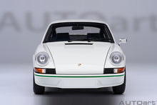 Load image into Gallery viewer, PORSCHE 911 CARRERA 2.7RS (Grand Prix White / Green Stripes)