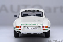 Load image into Gallery viewer, PORSCHE 911 CARRERA 2.7RS (Grand Prix White / Green Stripes)