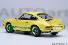 Load image into Gallery viewer, PORSCHE 911 CARRERA 2.7RS (Light Yellow / Green Stripes)