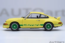 Load image into Gallery viewer, PORSCHE 911 CARRERA 2.7RS (Light Yellow / Green Stripes)