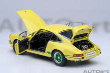 Load image into Gallery viewer, PORSCHE 911 CARRERA 2.7RS (Light Yellow / Green Stripes)