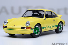 Load image into Gallery viewer, PORSCHE 911 CARRERA 2.7RS (Light Yellow / Green Stripes)