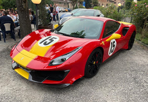 FERRARI 488 PISTA LEMANS 1973 (Red - Yellow Stripe)